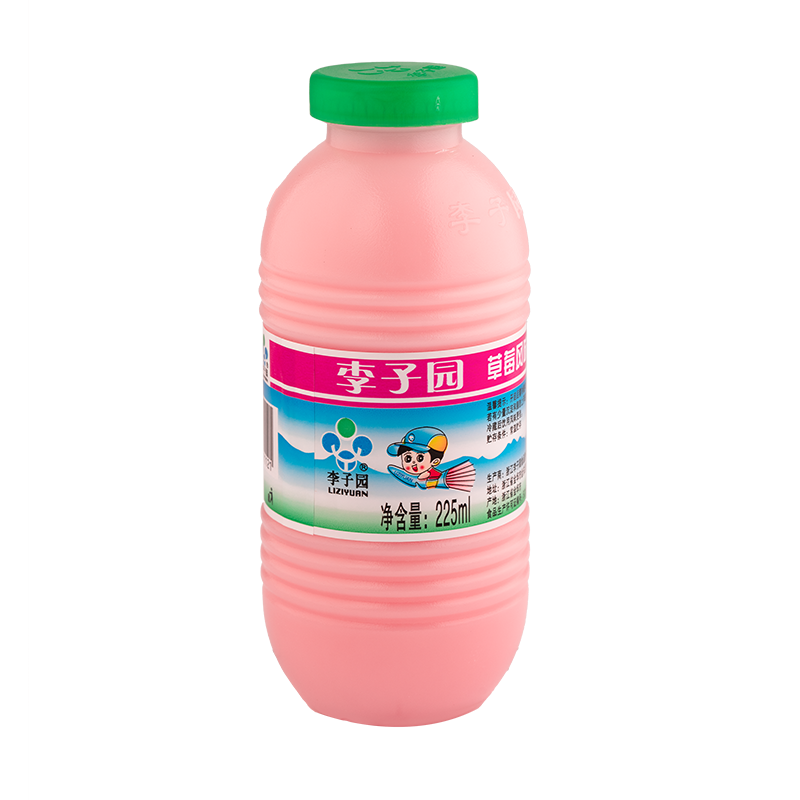 草莓风味乳饮料，单瓶净含量225ml