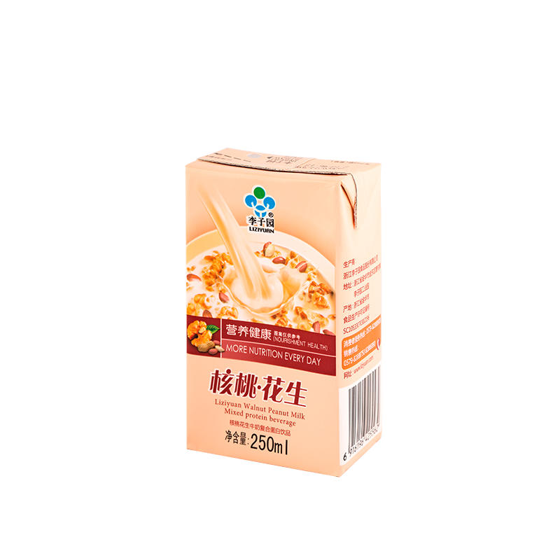 核桃花生牛奶复合蛋白饮品，单瓶净含量250ml